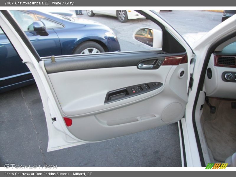 White / Gray 2007 Chevrolet Impala LS