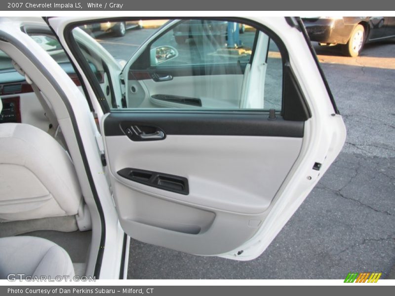 White / Gray 2007 Chevrolet Impala LS
