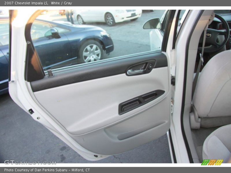 White / Gray 2007 Chevrolet Impala LS