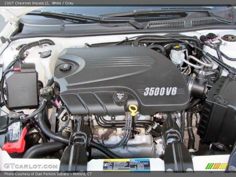 White / Gray 2007 Chevrolet Impala LS