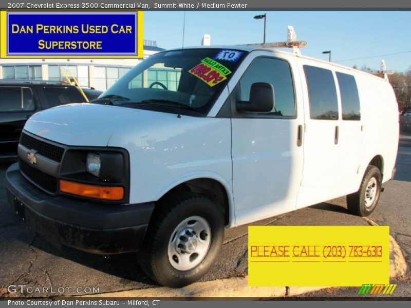 Summit White / Medium Pewter 2007 Chevrolet Express 3500 Commercial Van