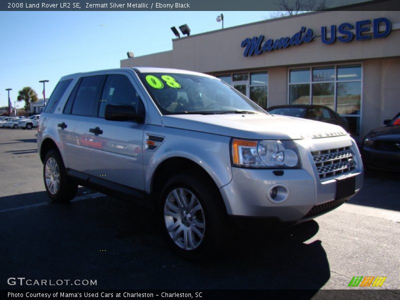 Zermatt Silver Metallic / Ebony Black 2008 Land Rover LR2 SE