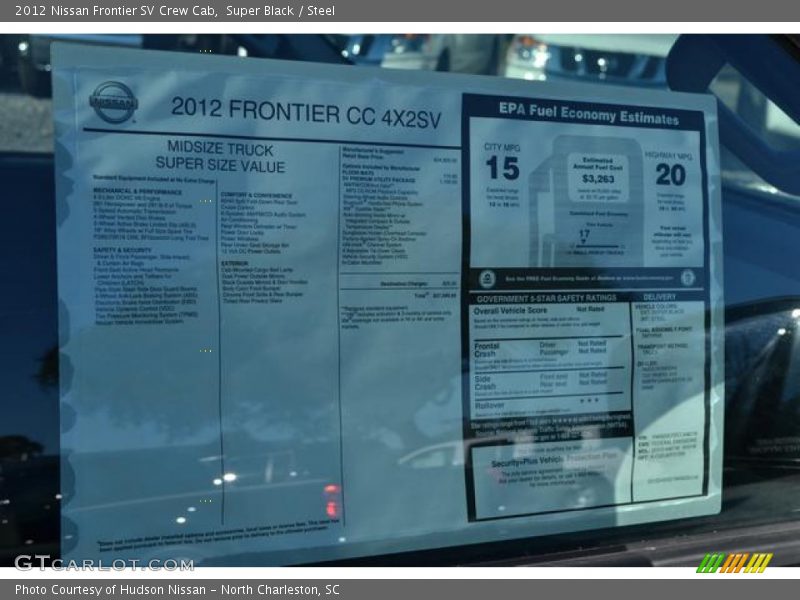 Super Black / Steel 2012 Nissan Frontier SV Crew Cab
