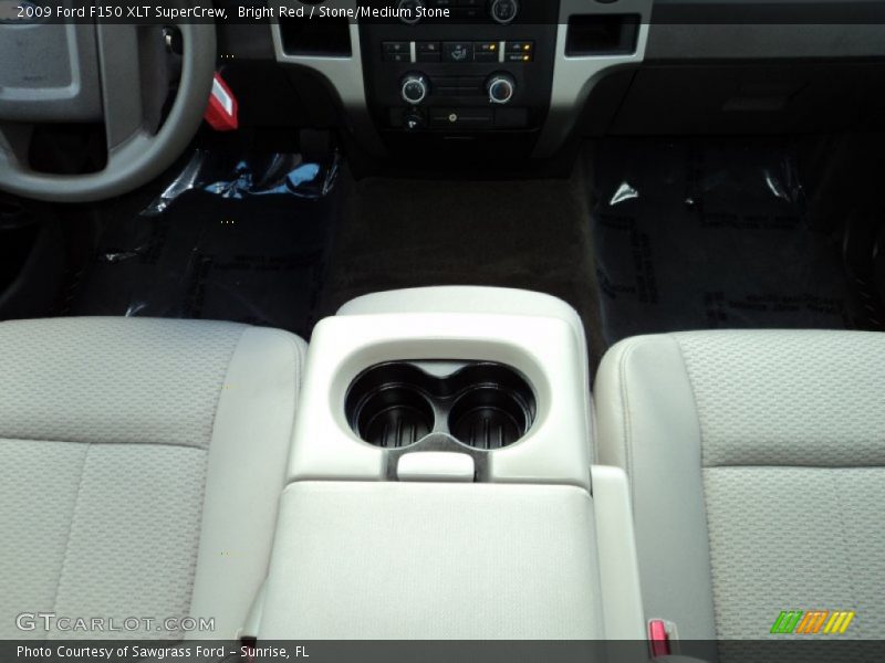 Bright Red / Stone/Medium Stone 2009 Ford F150 XLT SuperCrew