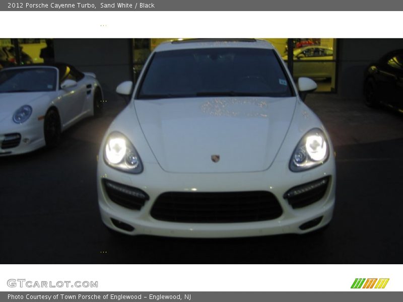Sand White / Black 2012 Porsche Cayenne Turbo