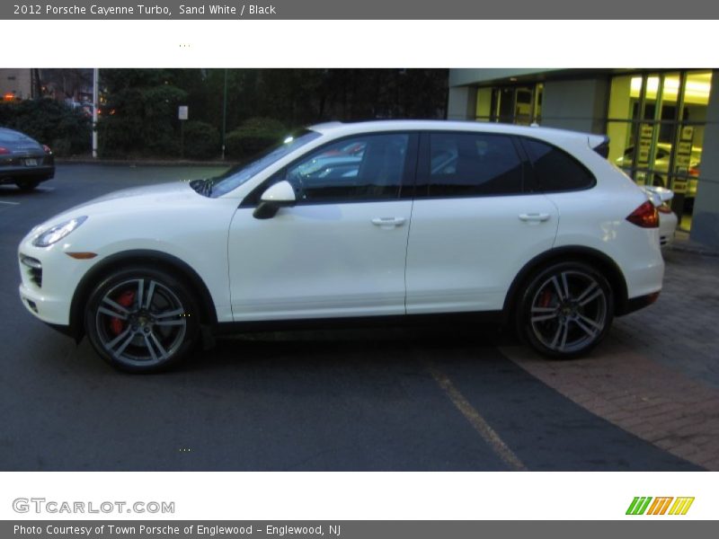 Sand White / Black 2012 Porsche Cayenne Turbo
