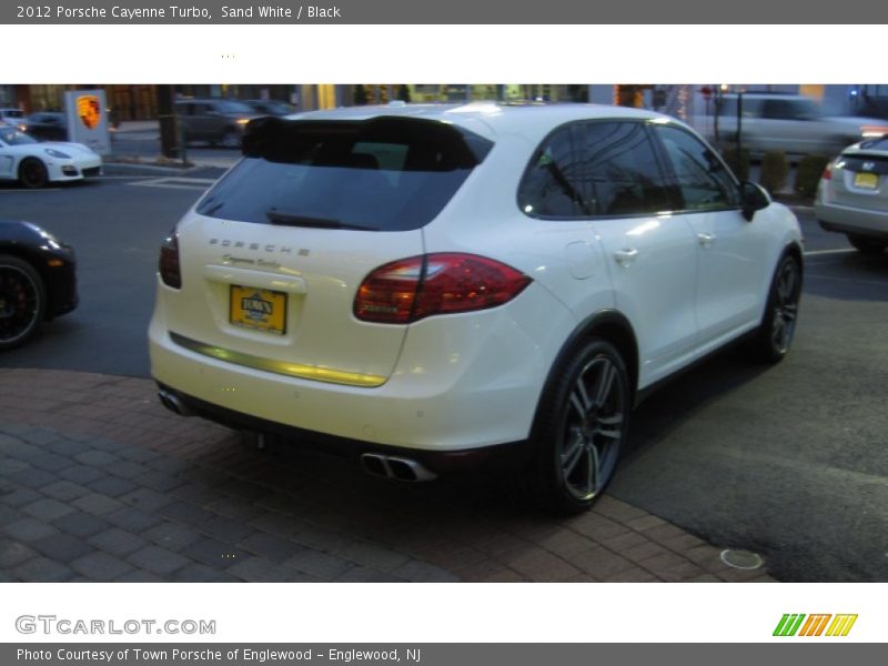 Sand White / Black 2012 Porsche Cayenne Turbo