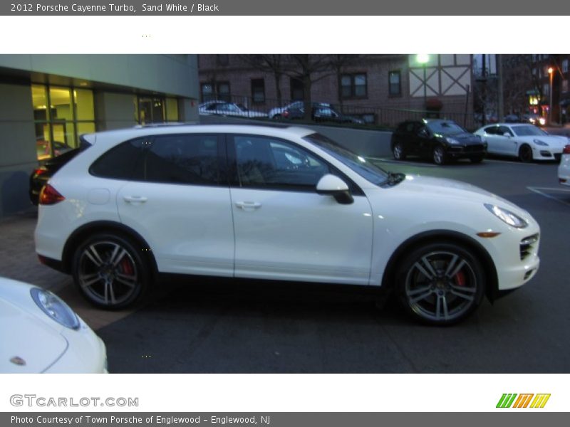 Sand White / Black 2012 Porsche Cayenne Turbo