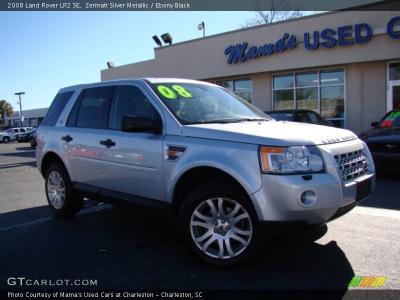 Zermatt Silver Metallic / Ebony Black 2008 Land Rover LR2 SE