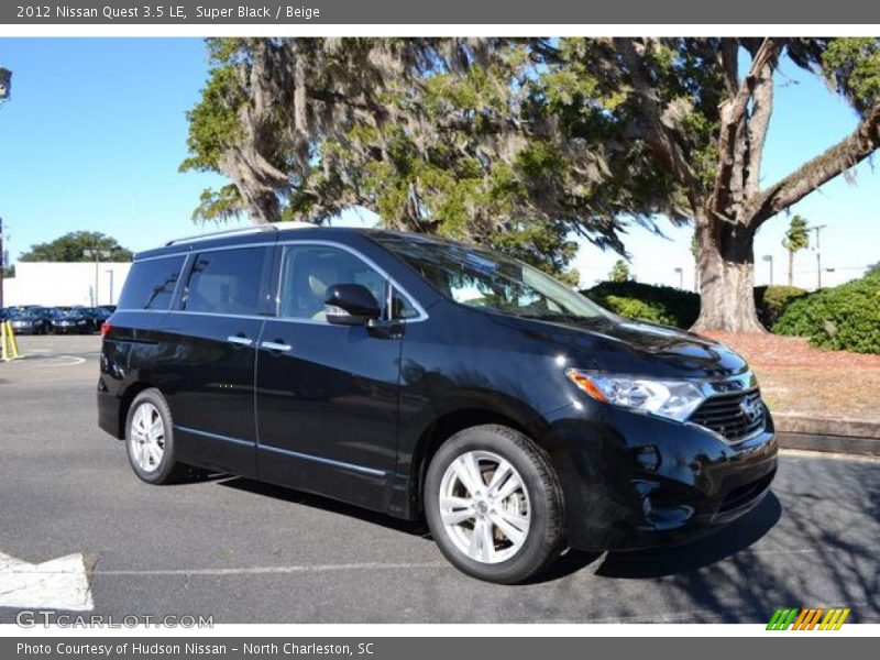 Super Black / Beige 2012 Nissan Quest 3.5 LE