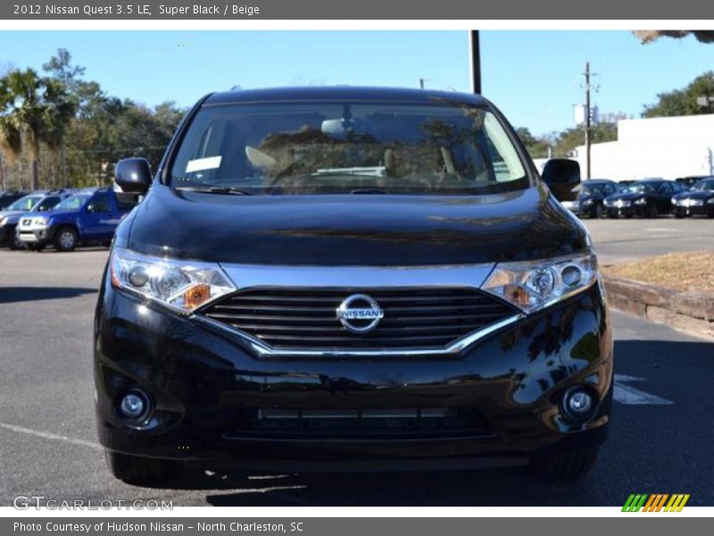 Super Black / Beige 2012 Nissan Quest 3.5 LE