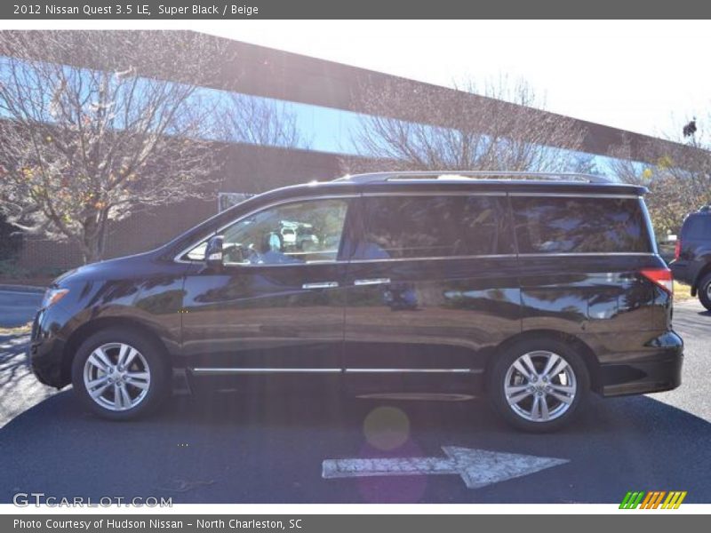 Super Black / Beige 2012 Nissan Quest 3.5 LE