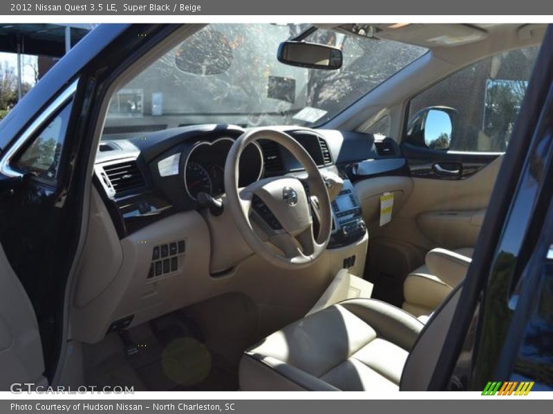 Super Black / Beige 2012 Nissan Quest 3.5 LE