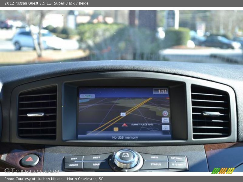 Super Black / Beige 2012 Nissan Quest 3.5 LE