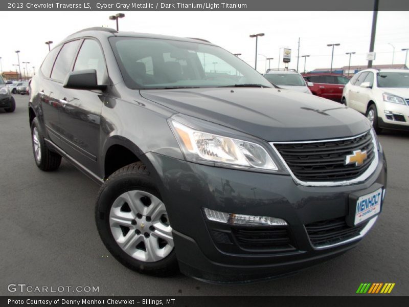 Cyber Gray Metallic / Dark Titanium/Light Titanium 2013 Chevrolet Traverse LS