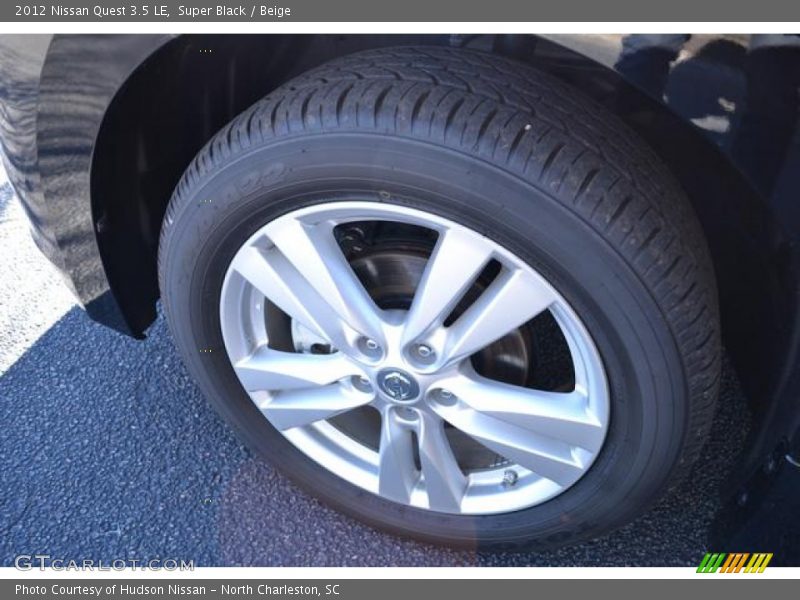Super Black / Beige 2012 Nissan Quest 3.5 LE