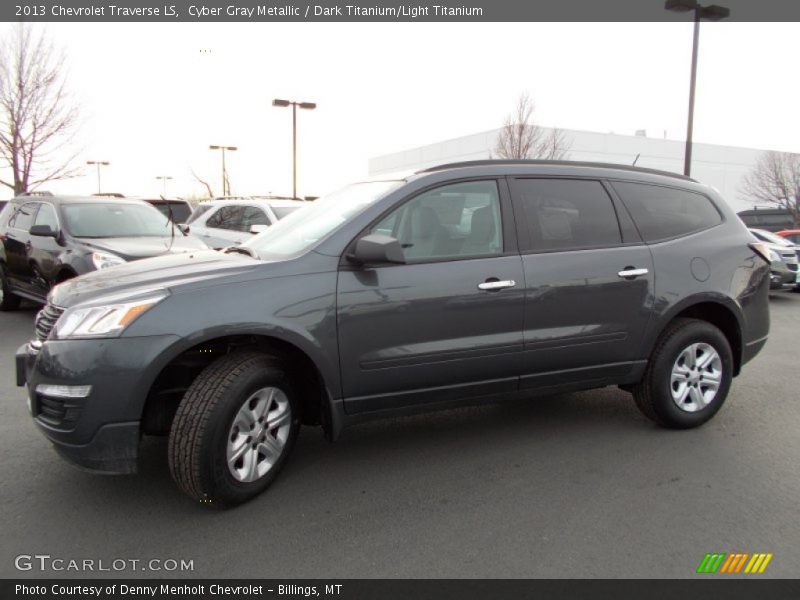 Cyber Gray Metallic / Dark Titanium/Light Titanium 2013 Chevrolet Traverse LS