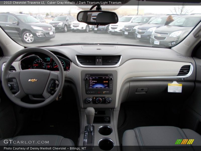 Cyber Gray Metallic / Dark Titanium/Light Titanium 2013 Chevrolet Traverse LS