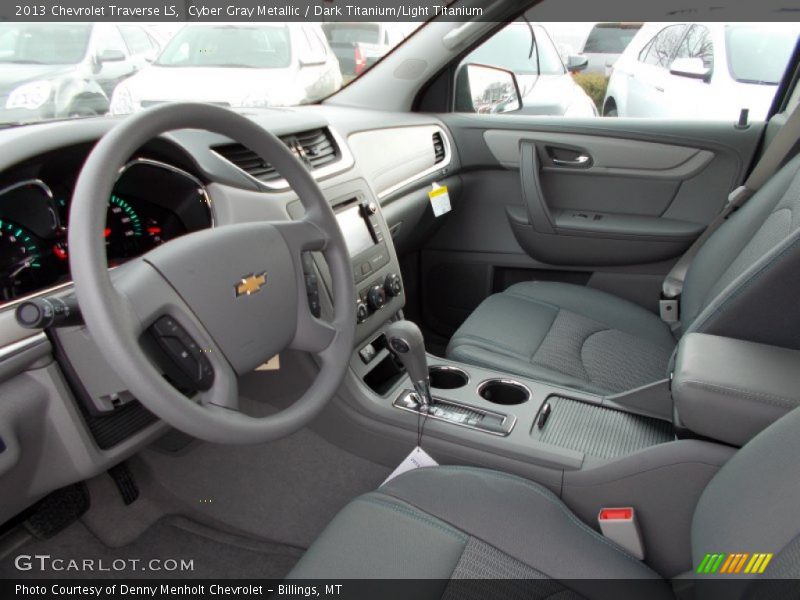 Cyber Gray Metallic / Dark Titanium/Light Titanium 2013 Chevrolet Traverse LS