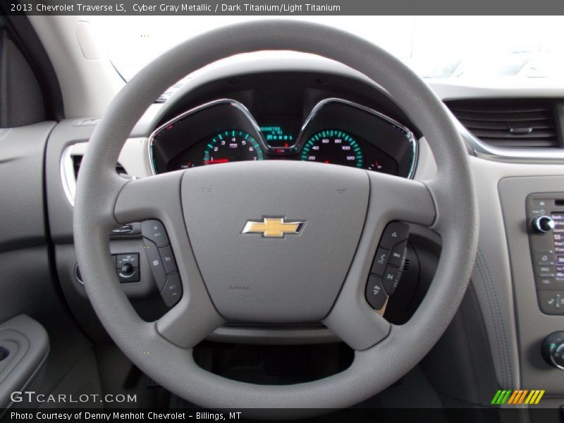 Cyber Gray Metallic / Dark Titanium/Light Titanium 2013 Chevrolet Traverse LS