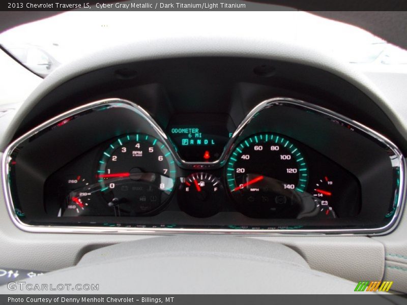 Cyber Gray Metallic / Dark Titanium/Light Titanium 2013 Chevrolet Traverse LS
