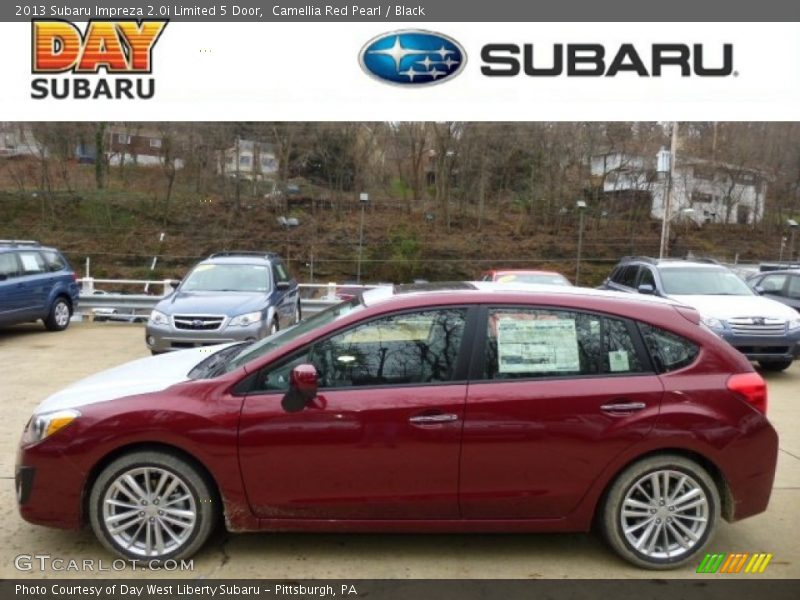 Camellia Red Pearl / Black 2013 Subaru Impreza 2.0i Limited 5 Door