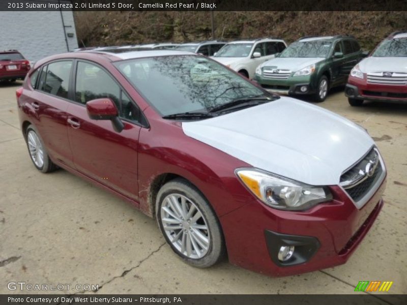 Camellia Red Pearl / Black 2013 Subaru Impreza 2.0i Limited 5 Door