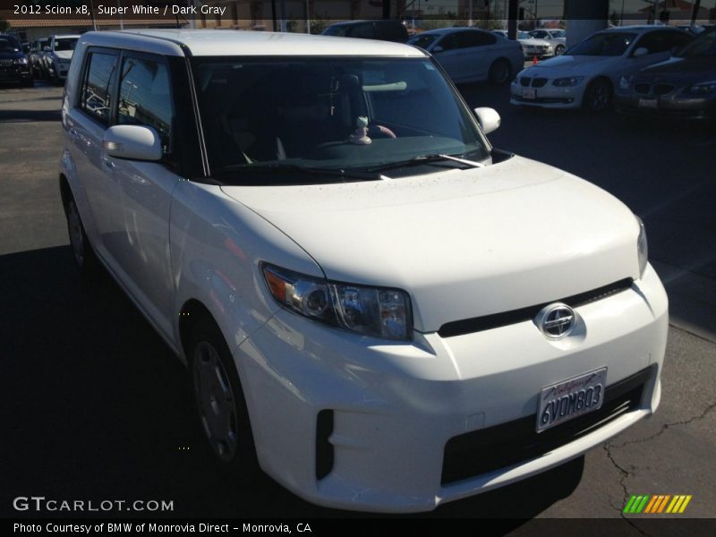 Super White / Dark Gray 2012 Scion xB