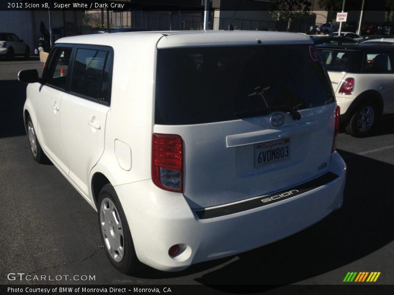 Super White / Dark Gray 2012 Scion xB