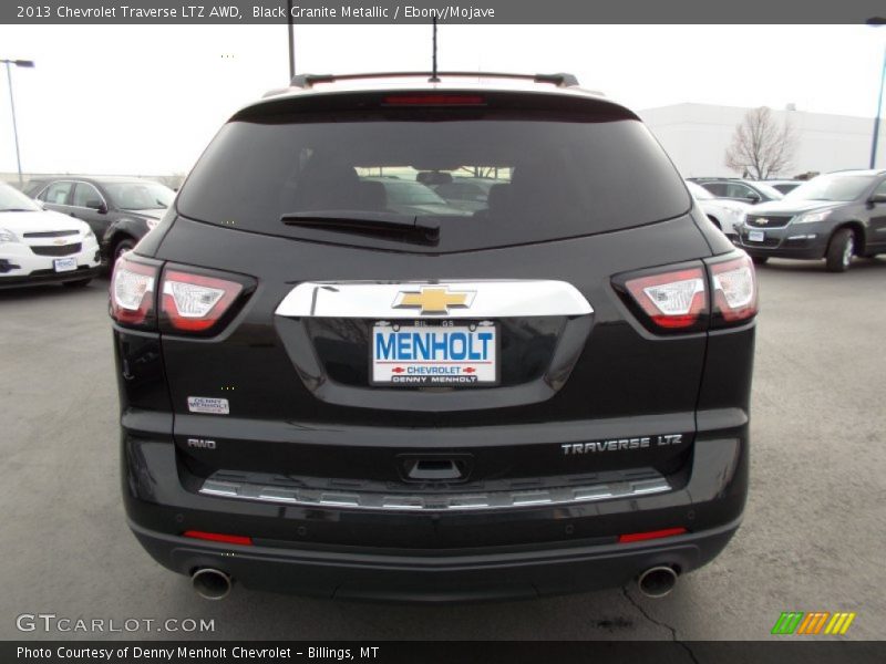 Black Granite Metallic / Ebony/Mojave 2013 Chevrolet Traverse LTZ AWD