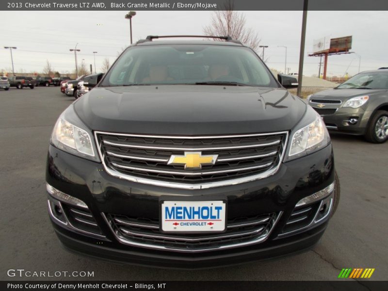 Black Granite Metallic / Ebony/Mojave 2013 Chevrolet Traverse LTZ AWD