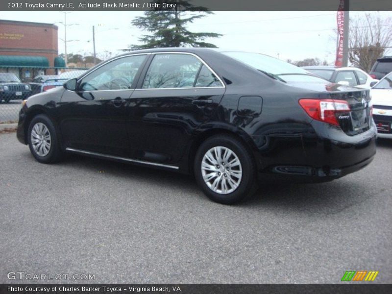 Attitude Black Metallic / Light Gray 2012 Toyota Camry LE