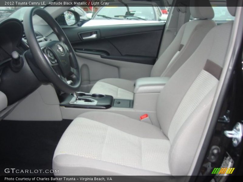 Attitude Black Metallic / Light Gray 2012 Toyota Camry LE
