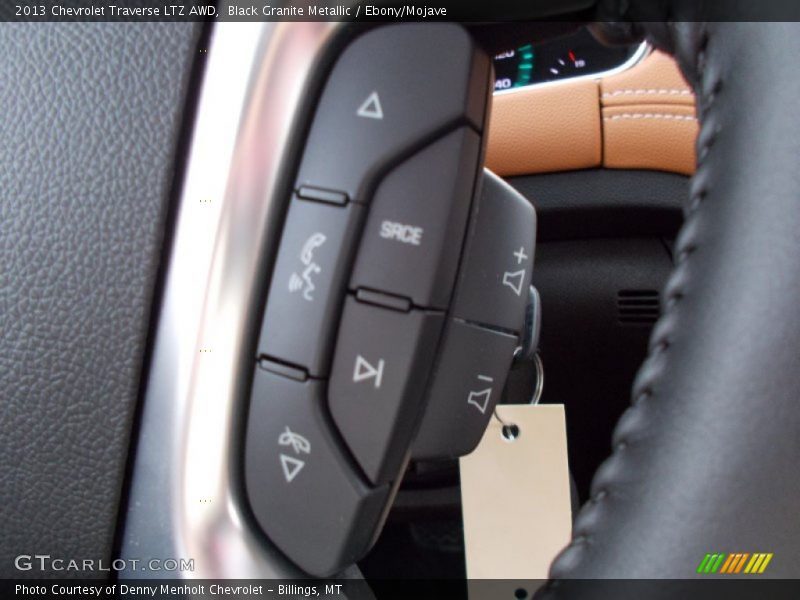 Black Granite Metallic / Ebony/Mojave 2013 Chevrolet Traverse LTZ AWD