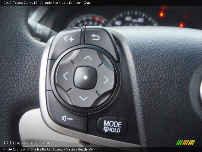 Attitude Black Metallic / Light Gray 2012 Toyota Camry LE