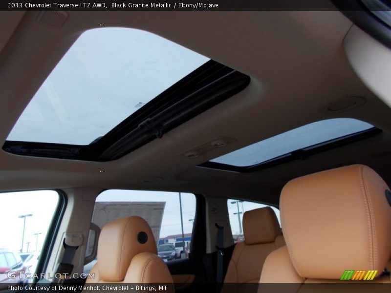 Black Granite Metallic / Ebony/Mojave 2013 Chevrolet Traverse LTZ AWD