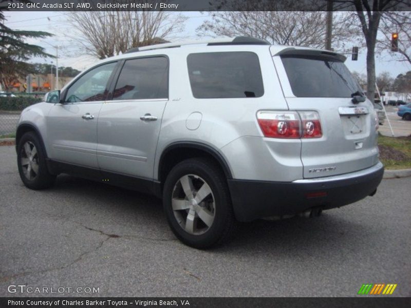 Quicksilver Metallic / Ebony 2012 GMC Acadia SLT AWD