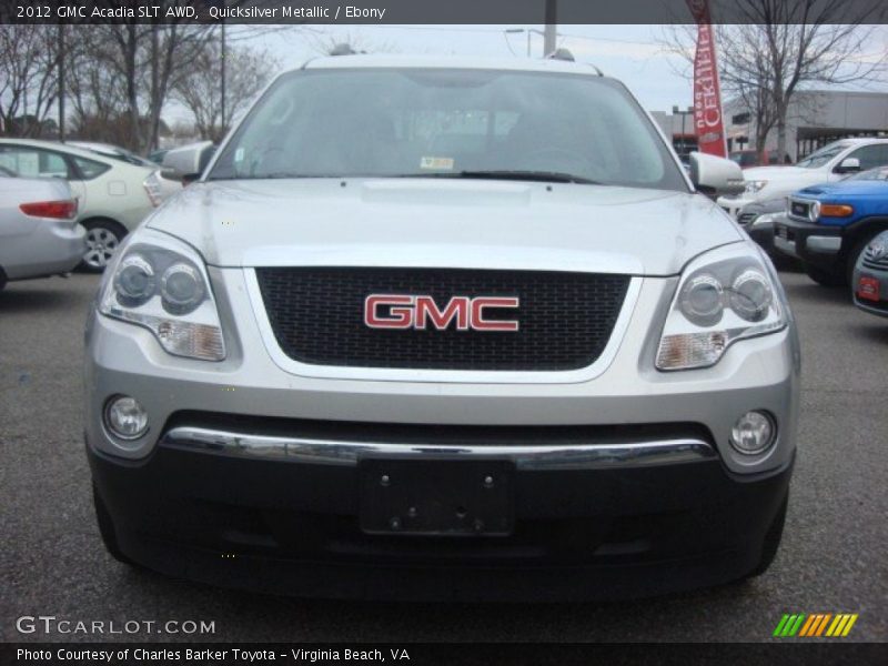 Quicksilver Metallic / Ebony 2012 GMC Acadia SLT AWD