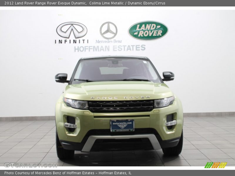 Colima Lime Metallic / Dynamic Ebony/Cirrus 2012 Land Rover Range Rover Evoque Dynamic