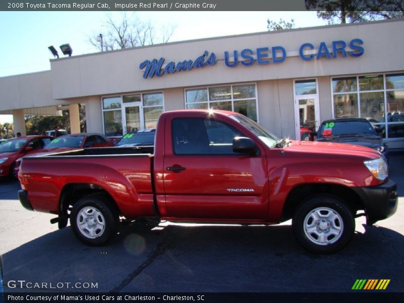 Impulse Red Pearl / Graphite Gray 2008 Toyota Tacoma Regular Cab
