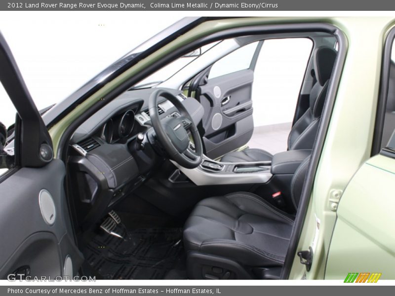 Colima Lime Metallic / Dynamic Ebony/Cirrus 2012 Land Rover Range Rover Evoque Dynamic