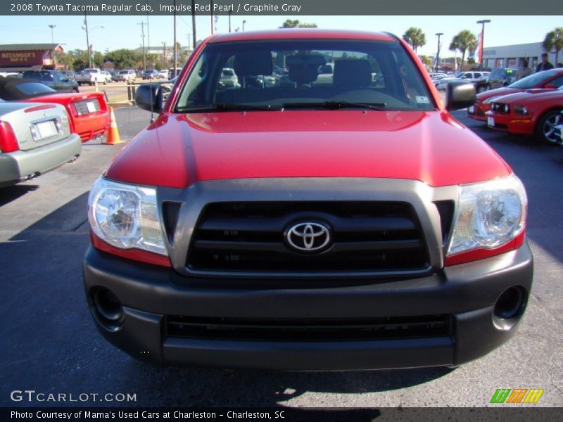 Impulse Red Pearl / Graphite Gray 2008 Toyota Tacoma Regular Cab