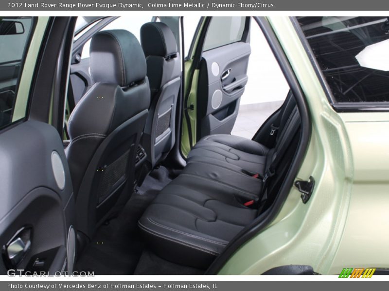 Rear Seat of 2012 Range Rover Evoque Dynamic