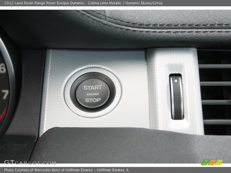 Controls of 2012 Range Rover Evoque Dynamic