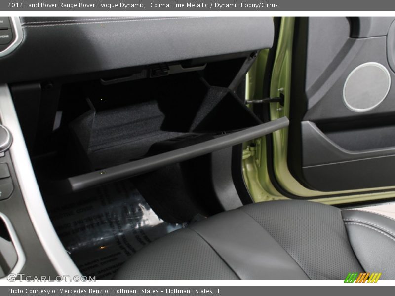 Colima Lime Metallic / Dynamic Ebony/Cirrus 2012 Land Rover Range Rover Evoque Dynamic