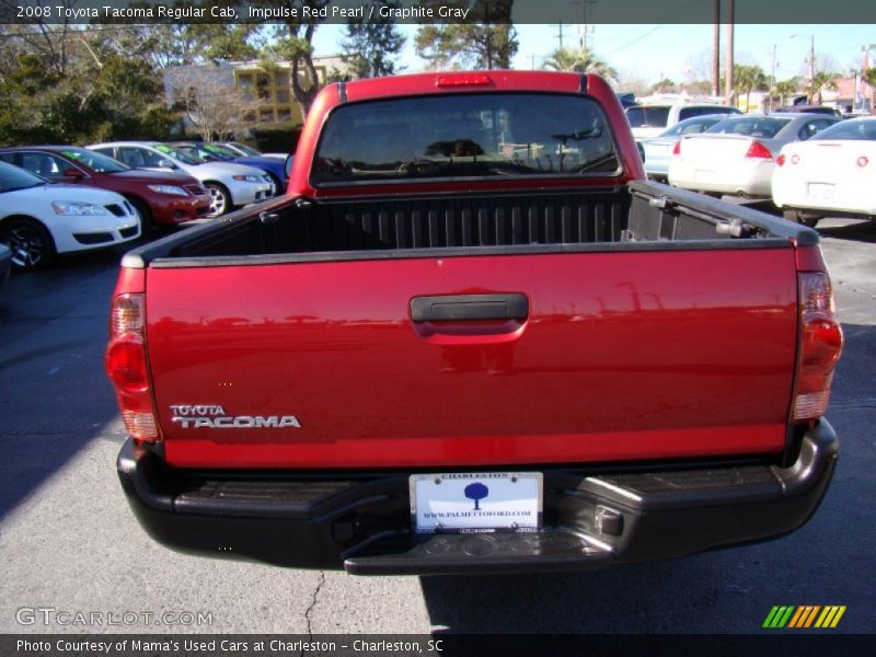 Impulse Red Pearl / Graphite Gray 2008 Toyota Tacoma Regular Cab