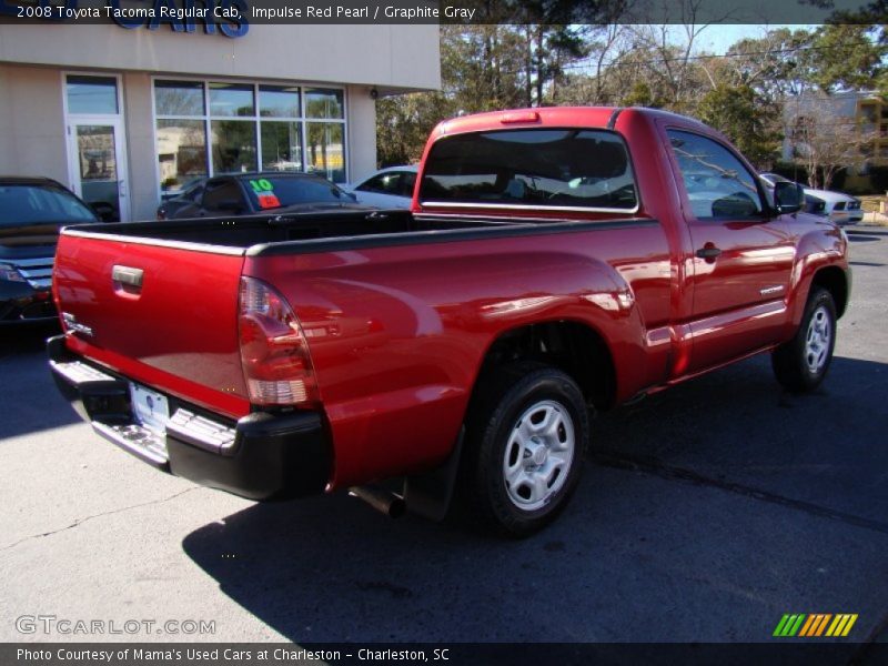 Impulse Red Pearl / Graphite Gray 2008 Toyota Tacoma Regular Cab