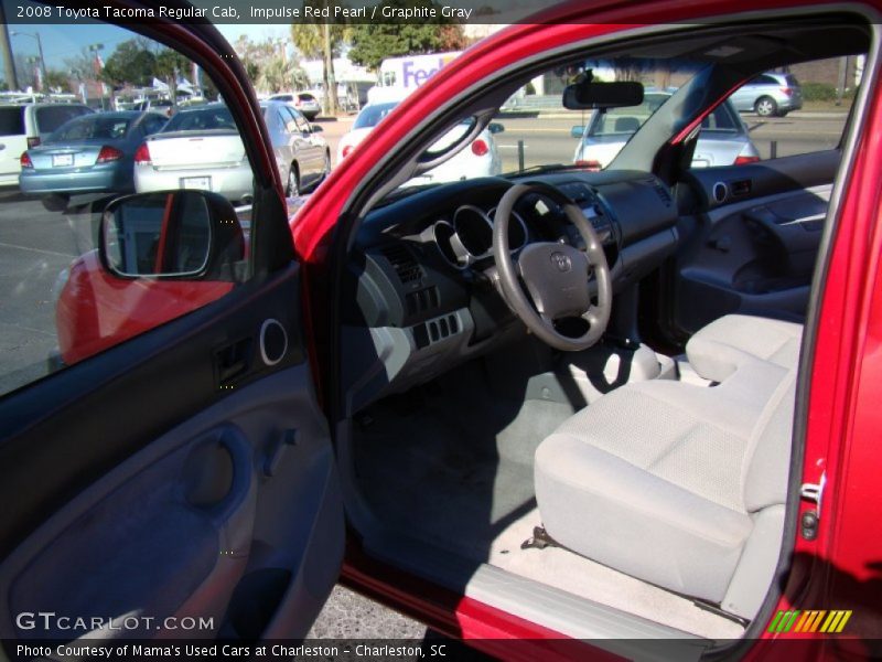 Impulse Red Pearl / Graphite Gray 2008 Toyota Tacoma Regular Cab