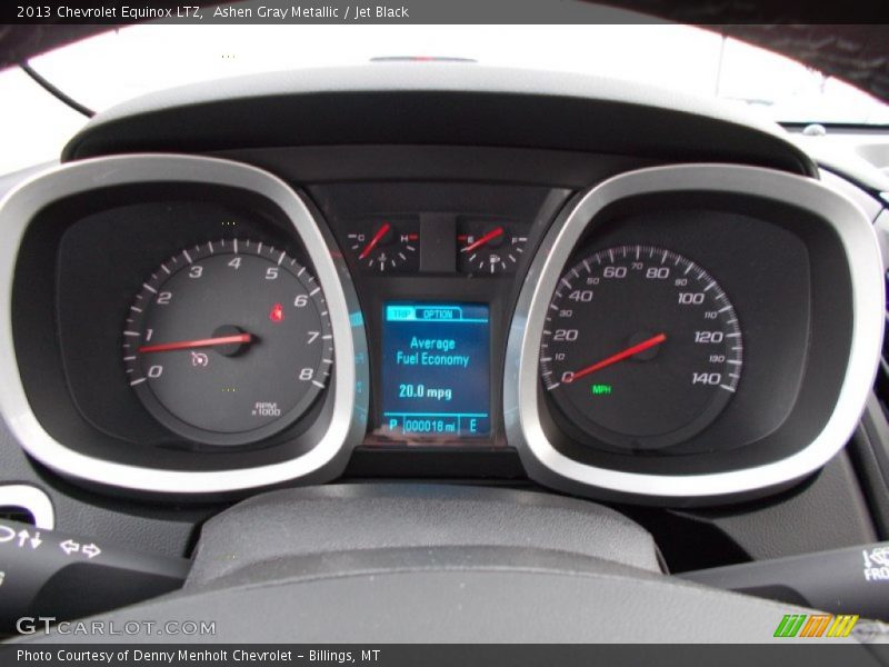 Ashen Gray Metallic / Jet Black 2013 Chevrolet Equinox LTZ