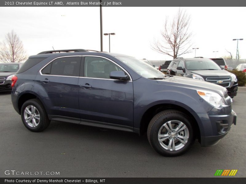 Atlantis Blue Metallic / Jet Black 2013 Chevrolet Equinox LT AWD